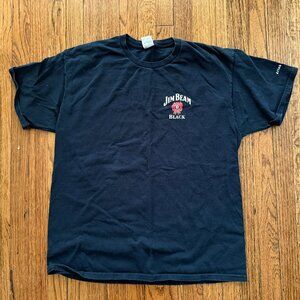 vintage jim beam black racing xl motor moto indy 500 tshirt